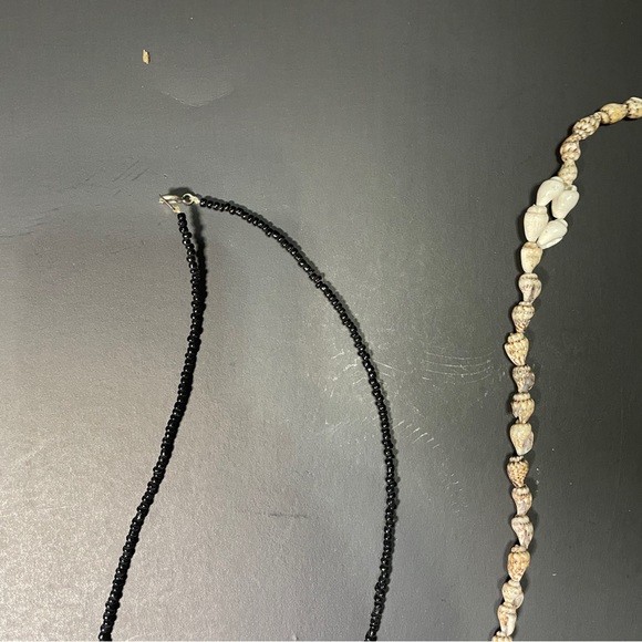 Vintage necklaces lot 2!multi strain beaded statement necklaces & 2 single beads - Picture 8 of 14